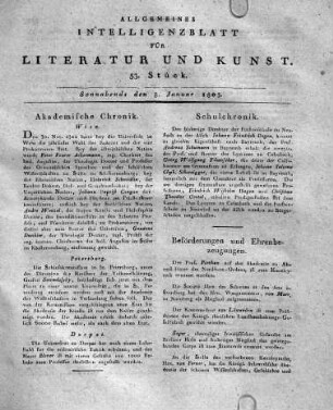 Akademische Chronik.