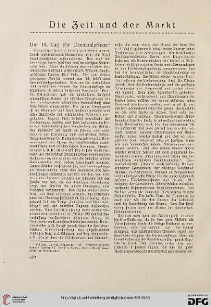 13.1921: Der 14. Tag für Denkmalpflege