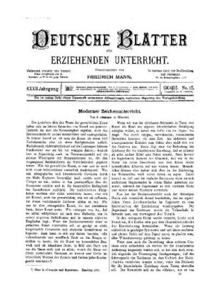 Moderner Zeichenunterricht