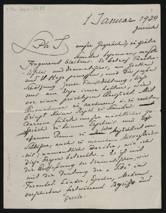 Brief an Philipp Jarnach : 01.01.1920
