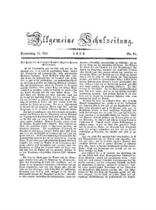 Beschluß der in voriger Nummer abgebrochenen Recension