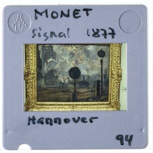 Monet, Bahnhof St.-Lazare von außen, Signal