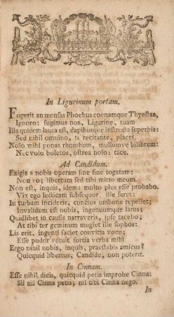 In Lingurinum poetam.