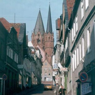 Gelnhausen. Blick zur Marienkirche