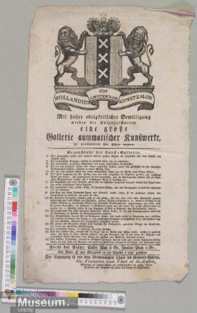 Große Gallerie automatischer Kunstwerke