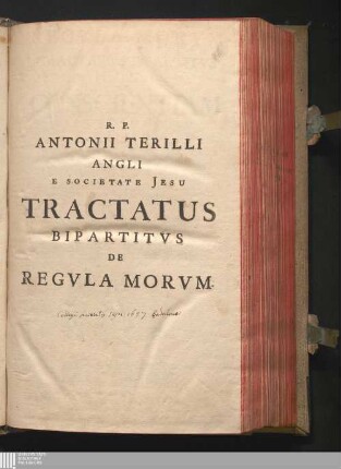 Regvla Morvm Sive Tractatvs Bipartitvs De Sufficienti Ad Conscientiam Rite Formandam Regvla In Quo Usus Cujusvis Opinionis Practice Probabilis Convincitur Esse Licitus