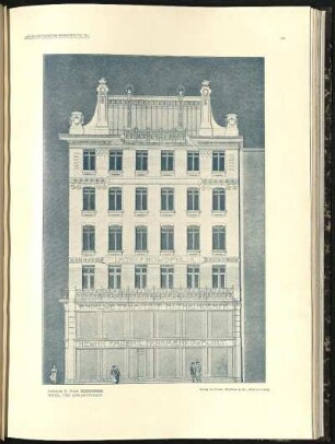Tafel 34: Entwurf für ein Wohnhaus