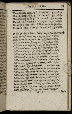 Iusto quod sit mens iaspar rogo psallere iesu