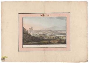 Ansicht von Pillnitz bei Dresden, Kupferstich, um 1800 : Vue de Pillnitz auprés de Dresde / dessiné et gravé par Jentzsch. - [S.l.] , [um 1800]. - 1 Kunstblatt : kolor. Kupferstich ; 40 x 25 cm