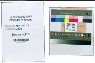 Entnazifizierung Fritz Bergmann , geb. 00.00.0000 ()