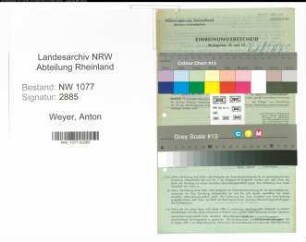Entnazifizierung Anton Weyer , geb. 00.00.0000 (Polizist)
