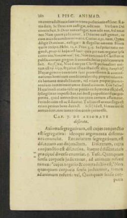 Cap. 7. De Axiomate discreto.