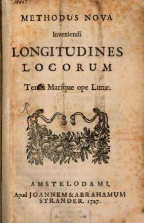 Methodus nova inveniendi longitudines locorum