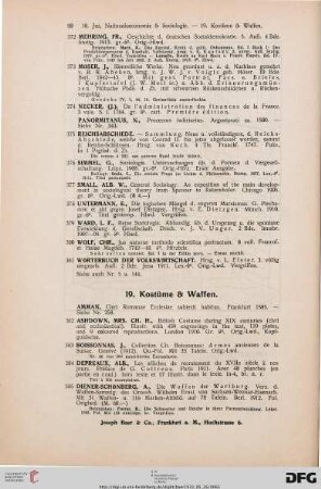 Kostüme und Waffen (Nr. 382-406)