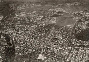 Luftbildaufnahmen von Karlsruhe. Weststadt - Übersicht