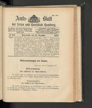 No. 313, 23. Dezember 1916