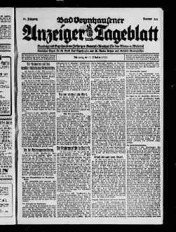 Bad Oeynhausener Anzeiger und Tageblatt. 1912-1934