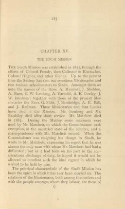 Chapter XV. The Sindh mission