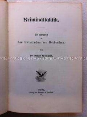 Handbuch der Kriminalistik