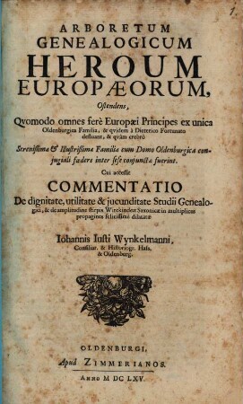 Arboretum genealogicum heroum Europaeorum