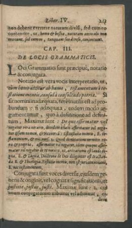 Cap. III. De Locis Grammaticis.