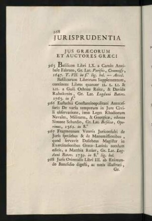 168-196, Jurisprudentia