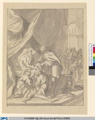 Jakob segnet Ephraim und Manasse