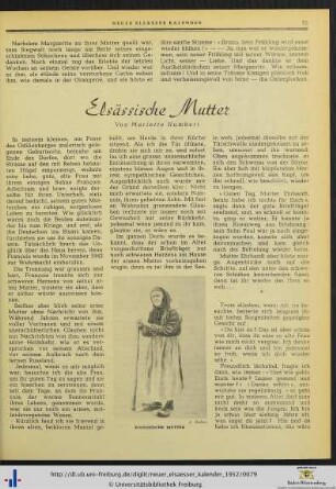 Elsässische Mutter.