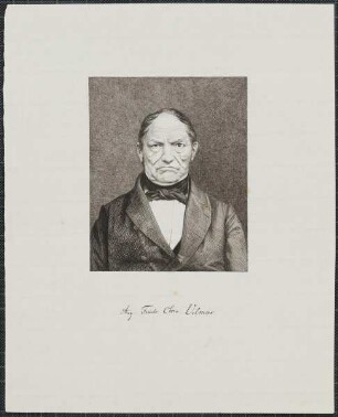 Icones Professorum Marpurgensium — Bildnis des August Friedrich Vilmar (1800-1868)