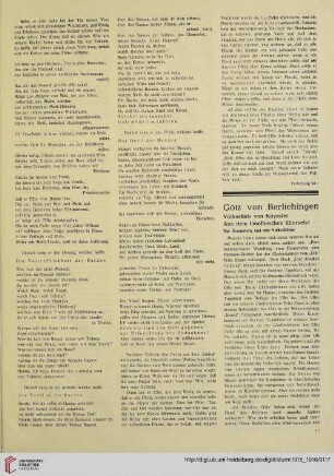 Götz von Berlichingen : Volksstück von Kayssler, aus dem Goetheschen übersetzt