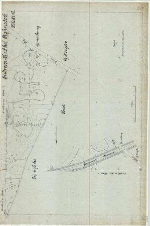 Topografische Karte - Planunterlagen über den Südwestkirchhof Blatt 12