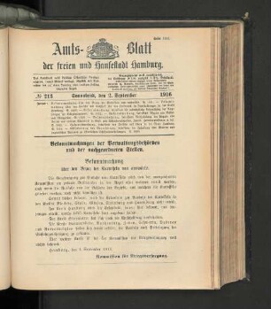 No. 213, 2. September 1916