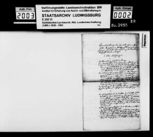 Desgleichen, Pfarrer Eberhard Friedrich Hiemer zu Oberboihingen