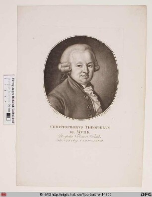 Bildnis Christoph Gottlieb von Murr