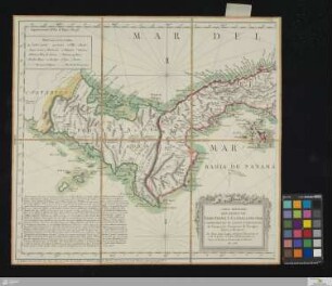 Carta Maritima Del Reyno De Tierra Firme Ú Castilla Del Oro : Comprehende Il Istmo Y Provincia e Panamá : las Provincias de Veragua, Darien y Biruquete