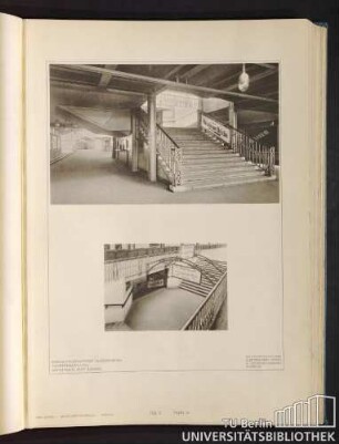 Teil II. Tafel 16. Kreuzungsbahnhof Gleisdreieck. Treppenaufgang. Architekt: Sepp Kaiser.