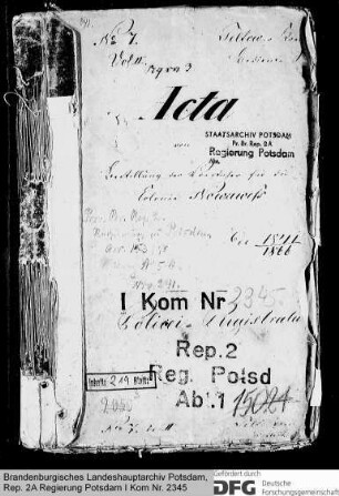 Anstellung der Vorsteher für die Kolonie Nowawes