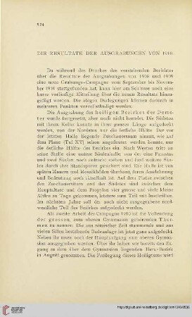 35: Die Resultate der Ausgrabungen von 1910