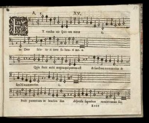 XV. Et exultauit spiritus meus (Secundi Toni)