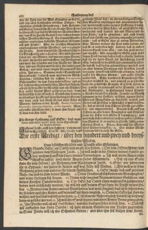 ... über den hundert und zwey und dreyssigsten Psalm