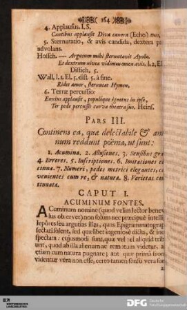 Pars III. Continens ea, quæ delectabile & amœnum reddunt poëma, ut sunt...