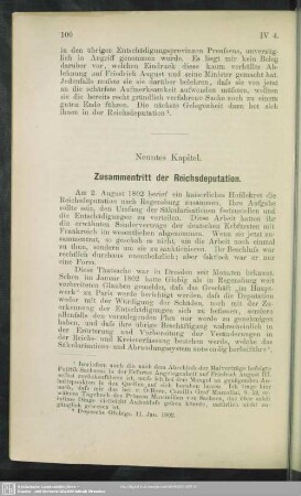 Neuntes Kapitel. Zusammentritt der Reichsdeputation