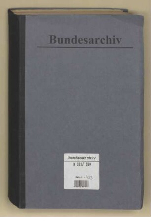 Tätigkeitsberichte der Monuments, Fine Arts and Archives Section - Office for North Bavaria (Lt. Smyth, Mr. Pleasants, Mr. Rae)