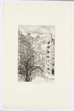 Paris – La rue de la banque, aus: "Radierungen von Alfred Taiée"