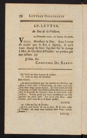 78-90, L. - LVIII. Lettre