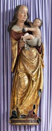 Drei Heiligenskulpturen zu Radheim — Maria mit Christusknaben