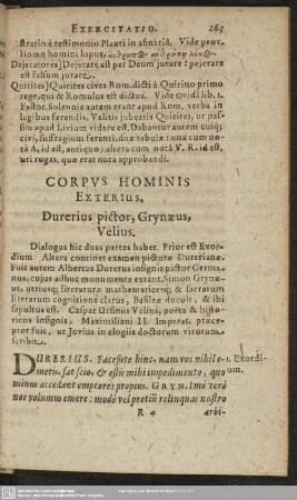 Corpus Hominis Exterius