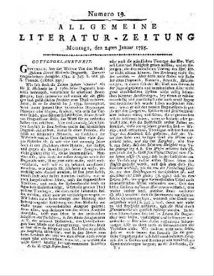 Walder, K. W.: Frühlingsblumen. Leipzig: Dyck 1785