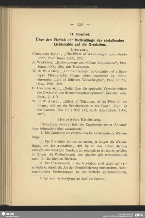 II. Kapitel, Über den Einfluß der Wellenlänge des einfallenden Lichtstrahls auf die Gradation