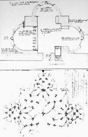 Dessau, Entwurf für ein Badehäuschen, von Binder (?); Binder, Ludwig